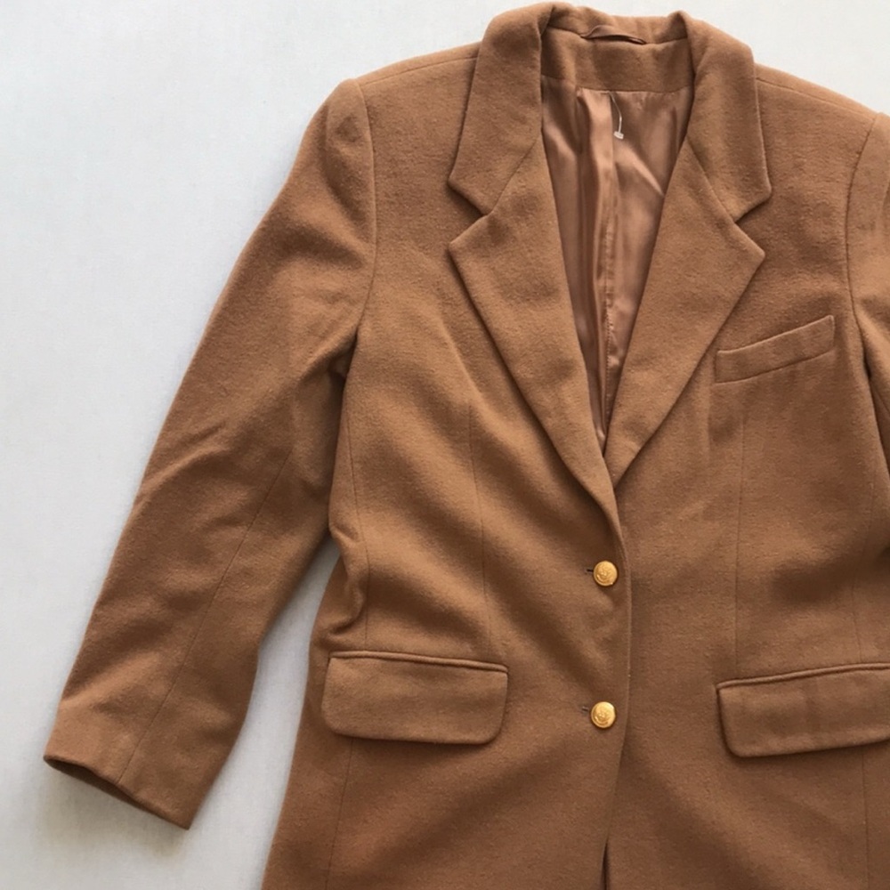 Classic Tan Wool Blazer
